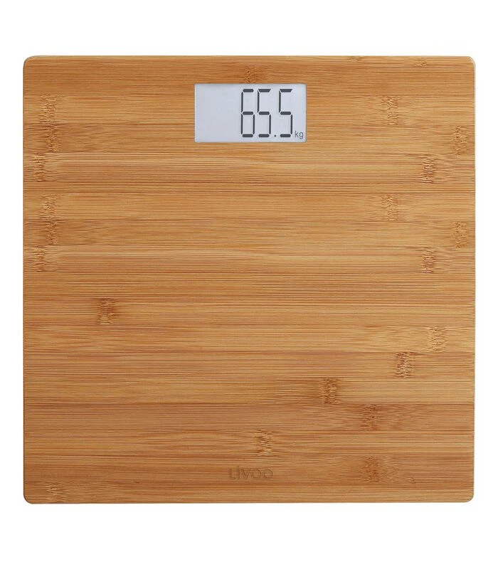 LIVOO Digitale Personenweegschaal Bamboe 2 LIVOO Digitale Personenweegschaal Bamboe - Afbeelding 2