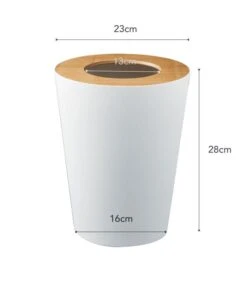 Yamazaki Trash Can Round - Rin - Natural 9 Yamazaki Trash Can Round - Rin - Natural -Dagelijkse Boodschappen Winkel 27ba7d89df444f12bf1c026dbee9f087