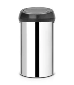 Brabantia Touch Bin, 60 Liter - Brilliant Steel / Matt Black