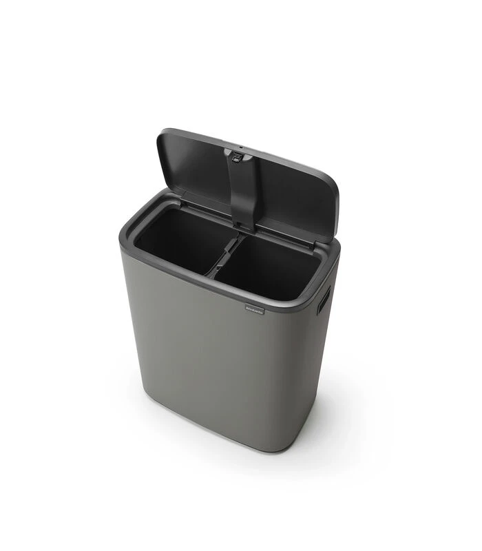 Brabantia Bo Touch Bin, 2 X 30 Liter - Mineral Concrete Grey 2 Brabantia Bo Touch Bin, 2 X 30 Liter - Mineral Concrete Grey - Afbeelding 2