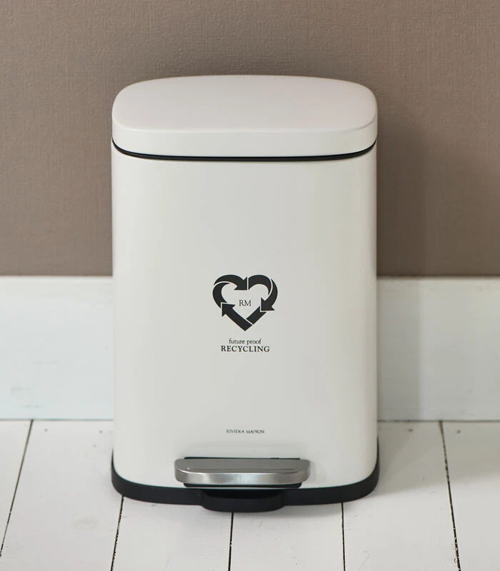 Afvalbak Prullenbak Badkamer 5 Liter - Recycling S - Wit 2 Afvalbak Prullenbak Badkamer 5 Liter - Recycling S - Wit - Afbeelding 2