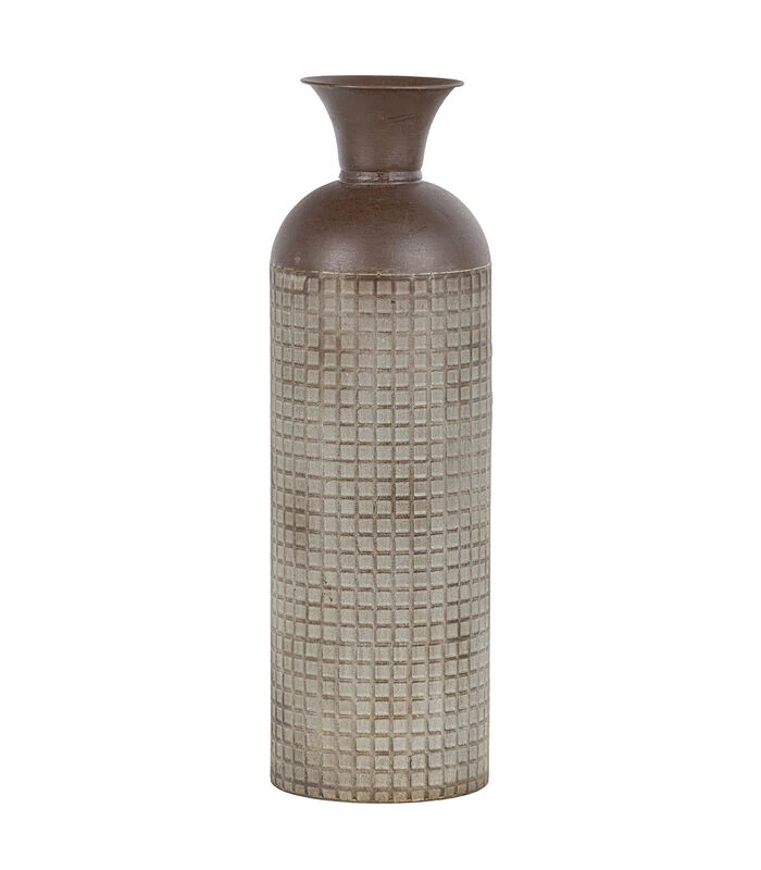 Exclusive Kari Vaas L - Metaal - Bruin - 60x17x17 1 Exclusive Kari Vaas L - Metaal - Bruin - 60x17x17