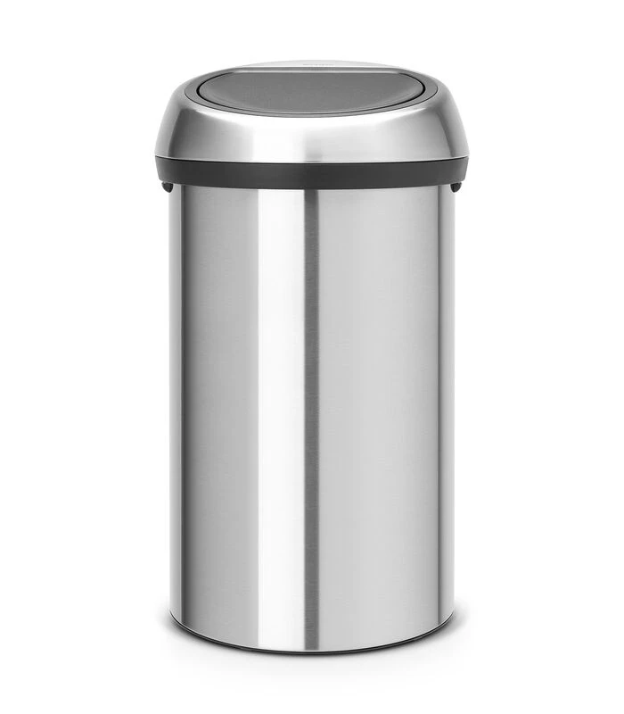 Brabantia Touch Bin, 60L - Matt Steel Fingerprint Proof 1 Brabantia Touch Bin, 60L - Matt Steel Fingerprint Proof