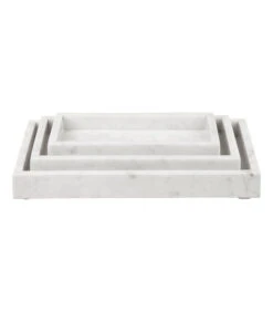 PRESENT TIME Dienblad Marble - Wit - 28x18x3cm 6 PRESENT TIME Dienblad Marble - Wit - 28x18x3cm -Dagelijkse Boodschappen Winkel 2b1f5199788649cfb5c9bd2dcbc82260