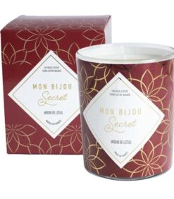 Geurkaars Lotus Met Gouden Messing Ring