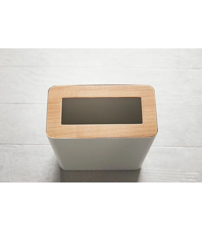 Yamazaki Trash Can Square - Rin - Natural 2 Yamazaki Trash Can Square - Rin - Natural - Afbeelding 2