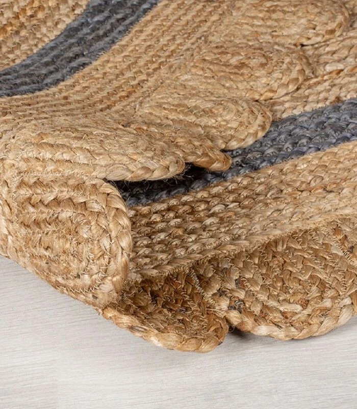 Jute Woonkamertapijt FLOWER JUTE 3 Jute Woonkamertapijt FLOWER JUTE - Afbeelding 3