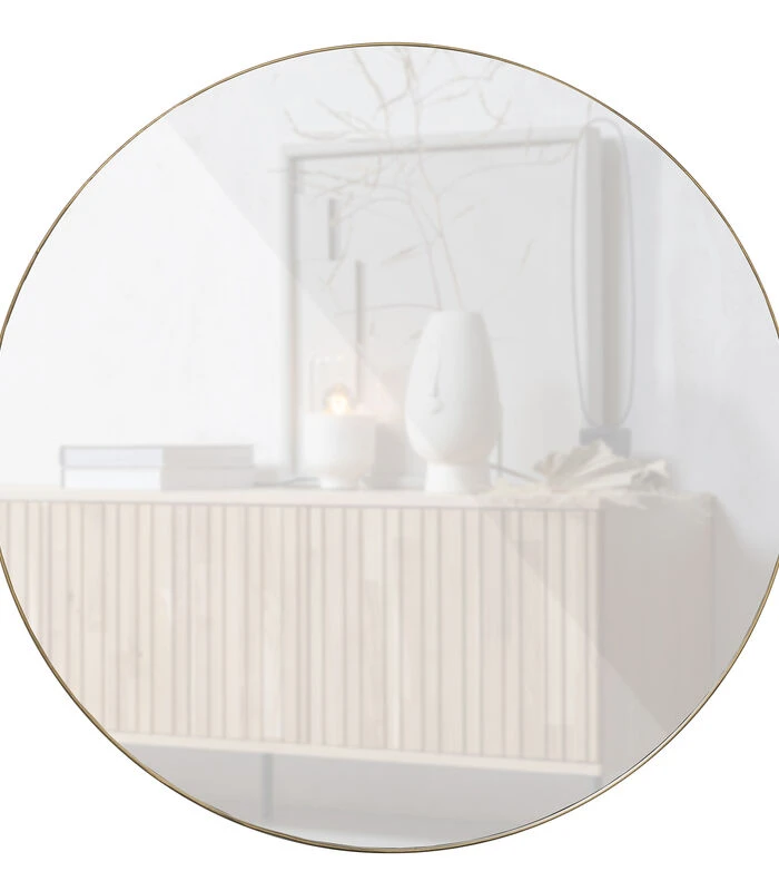 Doutzen Spiegel - Metaal - Goud - 115x115x5 1 Doutzen Spiegel - Metaal - Goud - 115x115x5