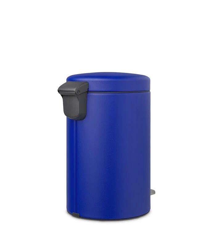 Brabantia NewIcon Pedaalemmer, 12 Liter - Mineral Powerful Blue 3 Brabantia NewIcon Pedaalemmer, 12 Liter - Mineral Powerful Blue - Afbeelding 3
