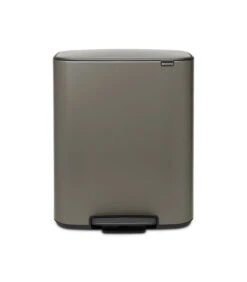 Brabantia Bo Pedaalemmer, 1 Binnenemmer, 60 Liter - Platinum