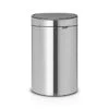 Brabantia Touch Bin New Recycle, 23/10L Matt Steel