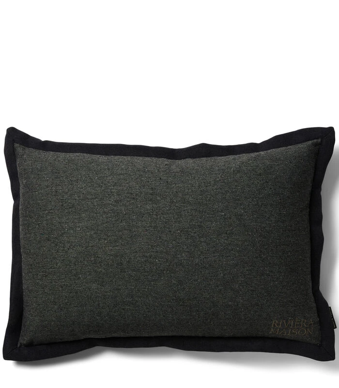 Kussensloop RM Flori Zwart - 65x45 Cm 1 Kussensloop RM Flori Zwart - 65x45 Cm