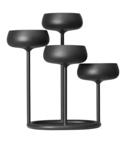 Iittala Nappula Kaarsenstandaard 251x263cm Donkergrijs