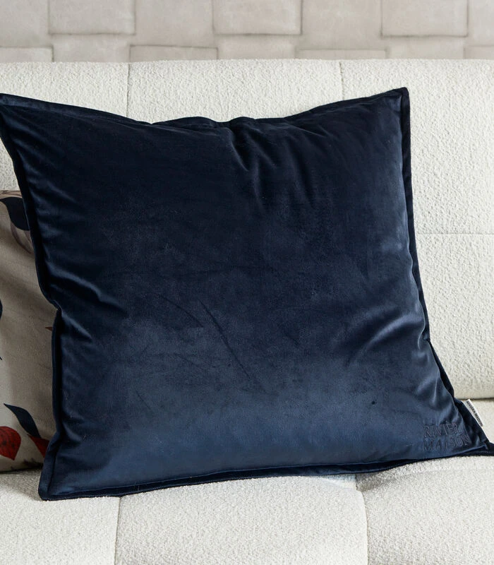 Kussenloop RM Velvet Blue 60x60 - Polyester - (LxBxH) 60.0x60.0x1.0 Cm 2 Kussenloop RM Velvet Blue 60x60 - Polyester - (LxBxH) 60.0x60.0x1.0 Cm - Afbeelding 2