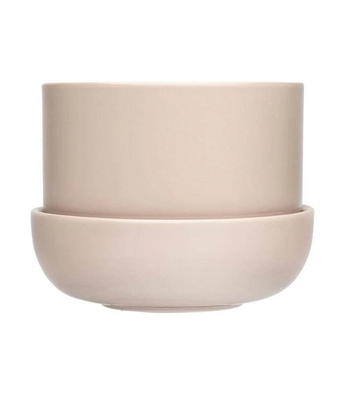 Iittala Nappula Bloempot Met Schotel Beige 170x130 1 Iittala Nappula Bloempot Met Schotel Beige 170x130