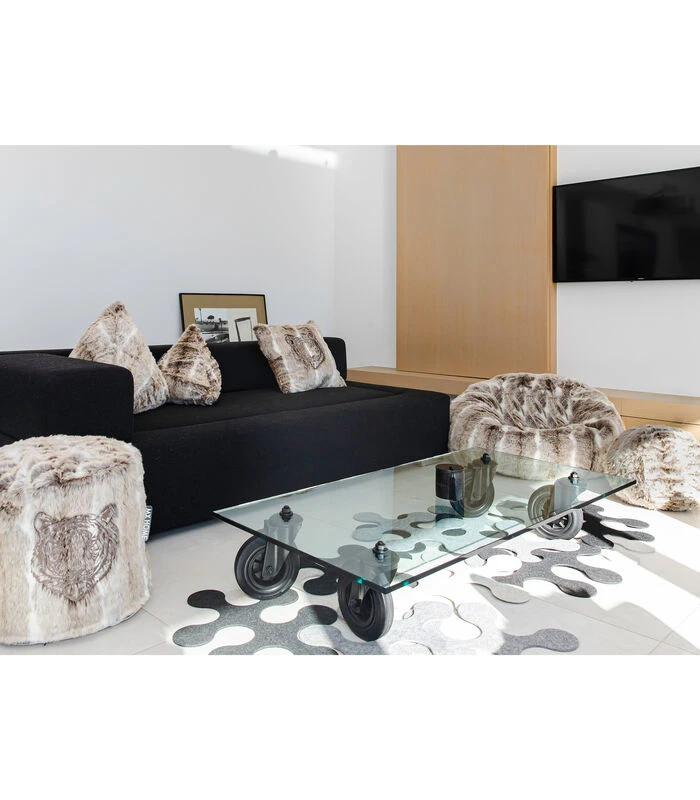 Ronde Bal Zachte Kussen -bruine 2 Ronde Bal Zachte Kussen -bruine - Afbeelding 2