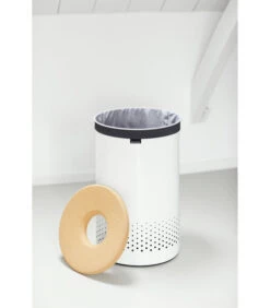 Brabantia Wasbox, 60 Liter, Kurken Deksel - White -Dagelijkse Boodschappen Winkel 38c9e9495fdb46d5aed27996fc93b7e0