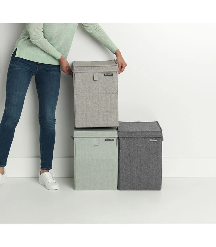 Brabantia Wasbox Stapelbaar, 35 Liter - Pepper Black 4 Brabantia Wasbox Stapelbaar, 35 Liter - Pepper Black - Afbeelding 4