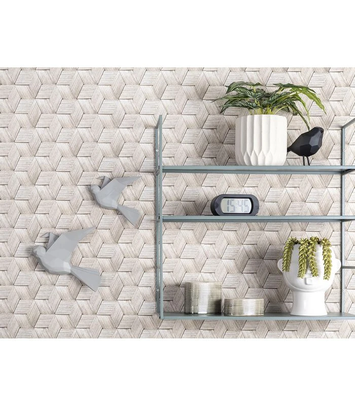 PRESENT TIME Wandrek Level - Metaal Mat Warm Grijs - 60x20x60cm 2 PRESENT TIME Wandrek Level - Metaal Mat Warm Grijs - 60x20x60cm - Afbeelding 2