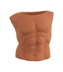 PRESENT TIME Bloempot Male - Oranje - 12x19,5x20,5 Cm