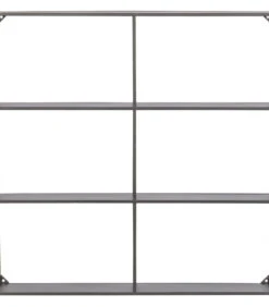 WOOOD Meert Vakkenkast - Metaal - Zwart - 75x75x15