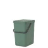 Brabantia Sort & Go Afvalemmer, 25 Liter - Fir Green