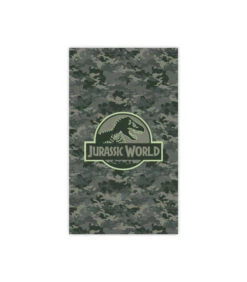 Jurassic World Strandlaken Met Fluwelen Opdruk 100% Katoen, LOGO