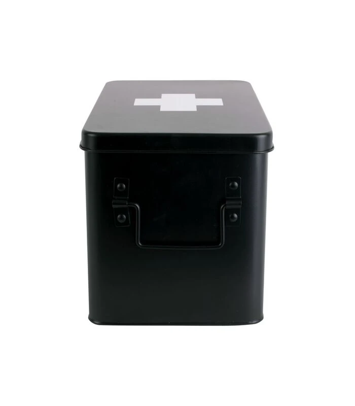 PRESENT TIME Medicijnkist - Large - Metaal Mat Zwart - 31,5x19x21cm 3 PRESENT TIME Medicijnkist - Large - Metaal Mat Zwart - 31,5x19x21cm - Afbeelding 3