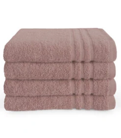 Handdoek 50 X 100 Cm Oud Roze - 6 Stuks