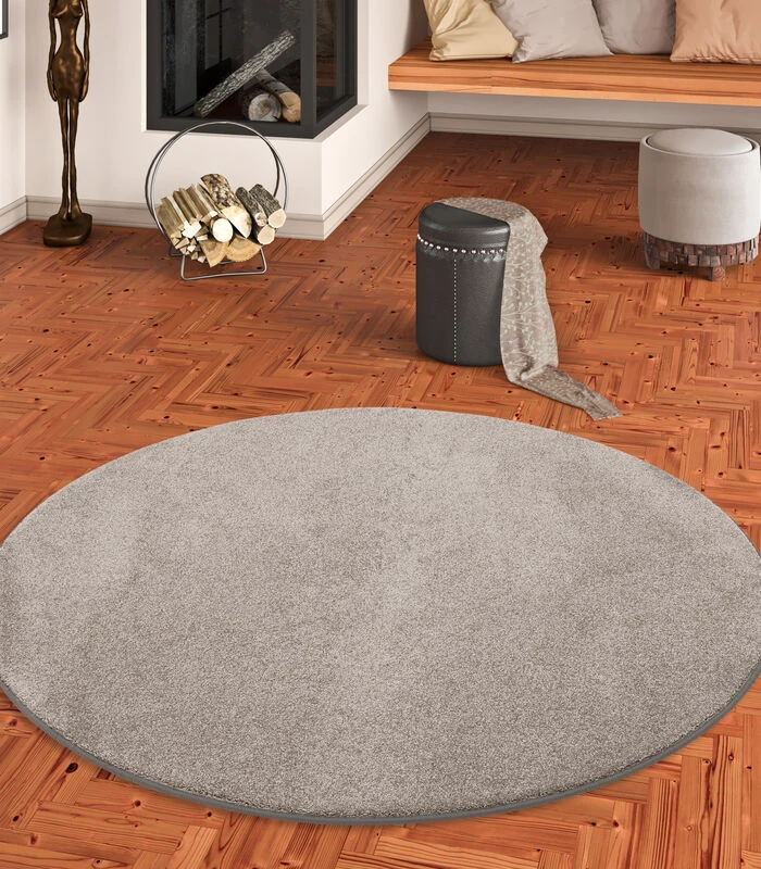Vloerkleed Hoogpolig Luxe Velours Touch Rond 2 Vloerkleed Hoogpolig Luxe Velours Touch Rond - Afbeelding 2
