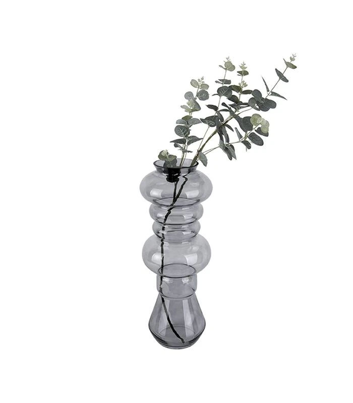 PRESENT TIME Vaas Morgana - Glas Donker Grijs - Large - 18x50cm 4 PRESENT TIME Vaas Morgana - Glas Donker Grijs - Large - 18x50cm - Afbeelding 4