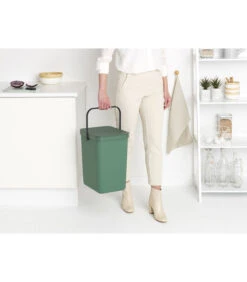 Brabantia Sort & Go Afvalemmer, 25 Liter - Fir Green -Dagelijkse Boodschappen Winkel 423b59b9ce5146d59cddba79619af559