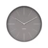 Karlsson Wandklok Normann Station - Warm Grijs, Geborsteld Case - Ø37,5cm