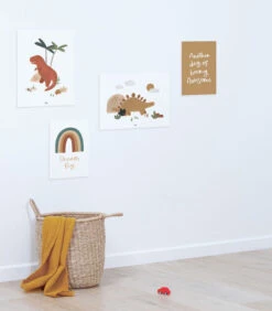 Set Van 4 Kinderposters - Dinosaurs & Co -Dagelijkse Boodschappen Winkel 432892b4c75e46a0af9f0d7a94c0d4aa