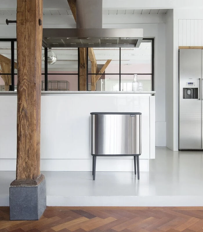 Brabantia Bo Touch Bin, 3x11L - Matt Steel Fingerprint Proof 4 Brabantia Bo Touch Bin, 3x11L - Matt Steel Fingerprint Proof - Afbeelding 4