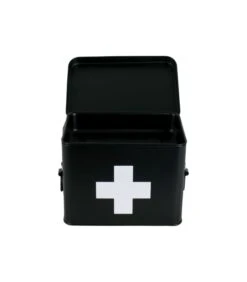 PRESENT TIME Medicijnkist - Medium - Metaal Mat Zwart - 21,5x15,5x16cm 8 PRESENT TIME Medicijnkist - Medium - Metaal Mat Zwart - 21,5x15,5x16cm -Dagelijkse Boodschappen Winkel 4584f16780b845e0b87f7d8c92c59abc