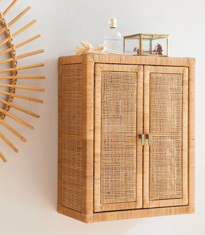 SAIGON Kleine Rotan Rieten Kast 5 SAIGON Kleine Rotan Rieten Kast - Afbeelding 5