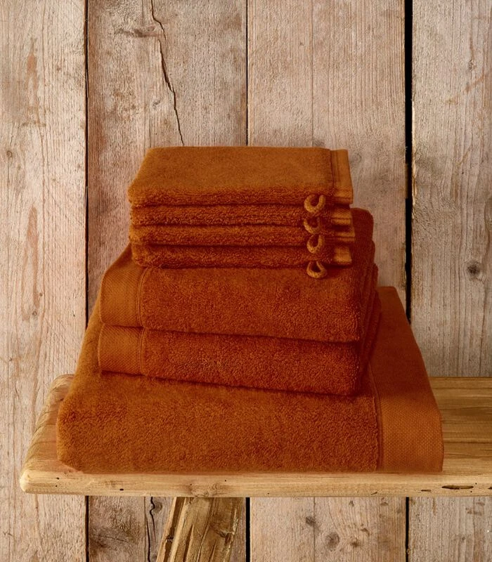 7-delige Handdoekenset Maom Caramel 2 7-delige Handdoekenset Maom Caramel - Afbeelding 2