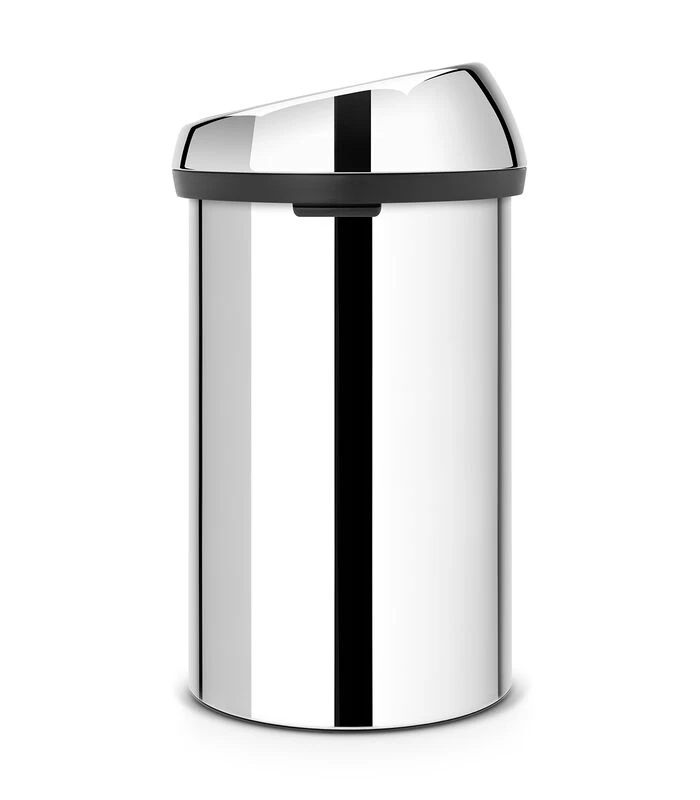 Brabantia Touch Bin Afvalemmer, 60 Liter - Brilliant Steel 2 Brabantia Touch Bin Afvalemmer, 60 Liter - Brilliant Steel - Afbeelding 2
