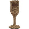 Waterglas Rustic Rattan Bubbles Naturel