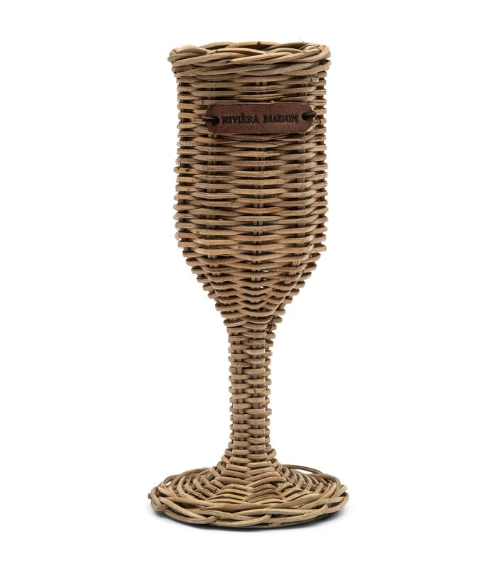 Waterglas Rustic Rattan Bubbles Naturel 1 Waterglas Rustic Rattan Bubbles Naturel