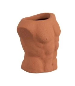 PRESENT TIME Bloempot Male - Oranje - 12x19,5x20,5 Cm -Dagelijkse Boodschappen Winkel 47ce63c2ca4d4f848b54f76b2648d148