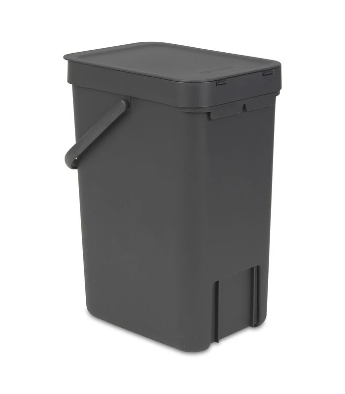 Brabantia Sort & Go Afvalemmer, 12 Liter - Grey 2 Brabantia Sort & Go Afvalemmer, 12 Liter - Grey - Afbeelding 2