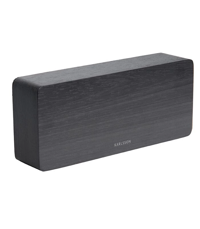 Karlsson Wekker Tube - Zwart Fineer, Wit LED - 21x9x4,5cm 3 Karlsson Wekker Tube - Zwart Fineer, Wit LED - 21x9x4,5cm - Afbeelding 3