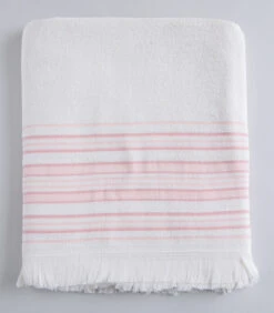 Badhanddoek Derin 100x150 Cm Ecru/Lichtroze