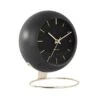 Karlsson Tafelklok Globe - Zwart - 21x24,5x14cm