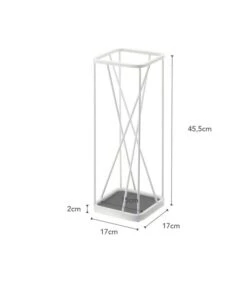 Yamazaki Umbrella Stand 9 Square - White -Dagelijkse Boodschappen Winkel 4a5b378525604367a9da15818ab337f1