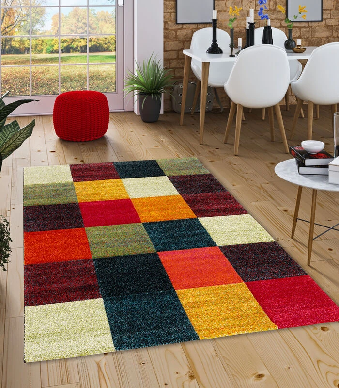 Vloerkleed Designer Maui Modern Ruit 2 Vloerkleed Designer Maui Modern Ruit - Afbeelding 2