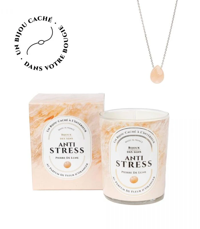 Geurkaars Oranjebloesem Met Zilveren Ketting 2 Geurkaars Oranjebloesem Met Zilveren Ketting - Afbeelding 2