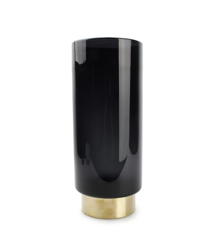 Vaas 14,5xH35cm Zwart Manon 2 Vaas 14,5xH35cm Zwart Manon - Afbeelding 2